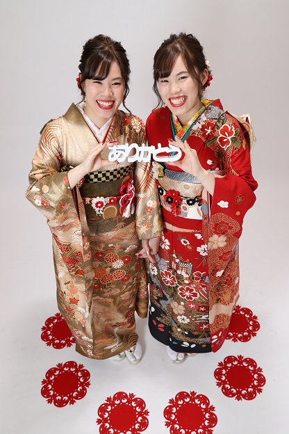 振袖,購入,姉妹,美川
